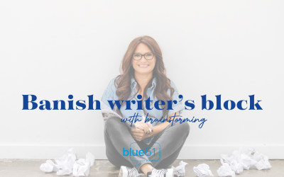 Banish writer’s block with brainstorming